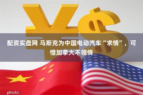 配资实盘网 马斯克为中国电动汽车“求情”，可惜加拿大不领情