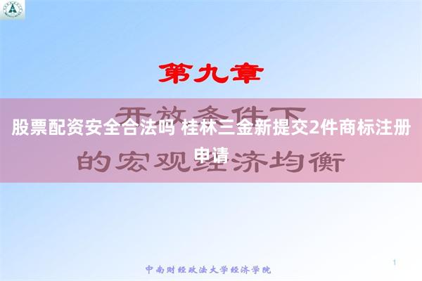 股票配资安全合法吗 桂林三金新提交2件商标注册申请